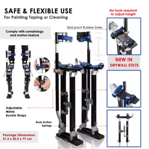 New Quality Builders 24"-40" Stilts Drywall Plastering Aluminum New - Picture 1 of 11