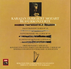EMI 3LP Box MOZART Flute Clarinet Bassoon Oboe Concerti KARAJAN LEISTER KOCH NM- - Picture 1 of 3