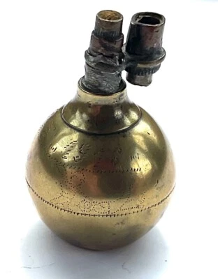 ANCIEN BRIQUET DE POILU OBJET DE TRANCHÉE 1914-15-16 SCÈNE GUERRE LIGHTER WW1 - Photo 1/4