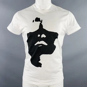 NEIL BARRETT Size M Siouxsie and the Banshees White Black Cotton T-shirt - Picture 1 of 10