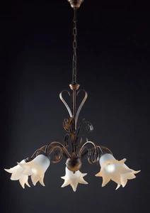 Lampadario classico in ferro battuto 5 luci LGT Morena - Imagen 1 de 1