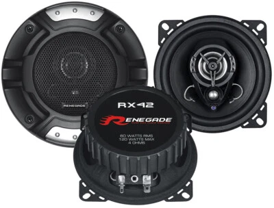 Renegade RX42 10cm 2-Wege Koax PKW Lautsprecher 120 Watt Auto Boxen Set 100mm - Bild 1 von 4