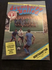 1982 Scunthorpe V Northampton Football Programme - Picture 1 of 4