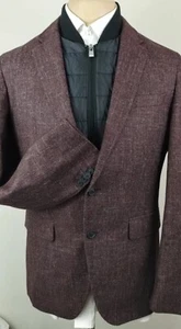 Hugo Boss Hadik2 Mens Slim Fit 2 In 1 Sport Coat Removable Inner Vest Size 38 R - Picture 1 of 17