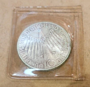 10 DEUTSCHE MARK 1972 OLYMPIC SPIRAL UNCIRCULATED MUNICH - Foto 1 di 2