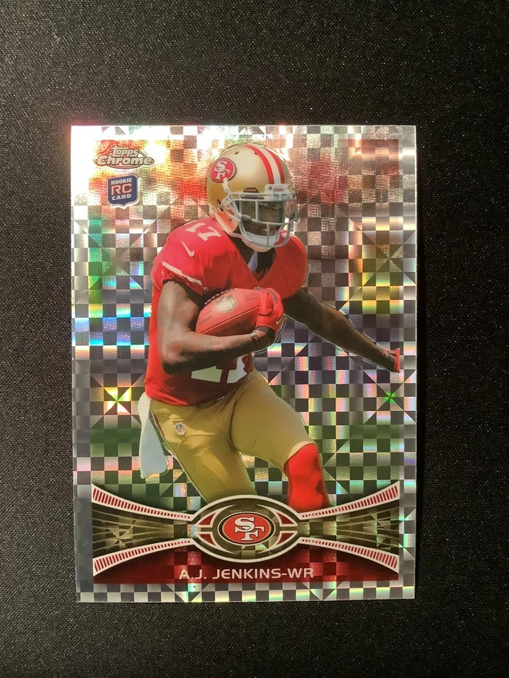 2012 Topps Chrome Retail X-Fractor AJ Jenkins #156 RC 49ers Illinois - Image 1 of 2