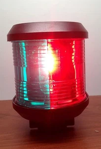 LARGE MARINE COMBINATION RED GREEN BOW NAVIGATION LIGHT WATERPROOF 2 NM - Picture 1 of 5