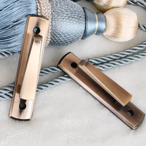 2x Curtain Tie-back Hooks Metal Drapery Hold Backs Tassel Hook Home Decor Modern - Picture 1 of 12