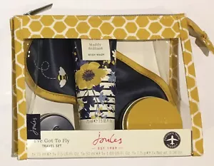 JOULES ‘I’ve Got To Fly’ Travel Gift Set in bag with Bee Eye Mask New - Picture 1 of 2
