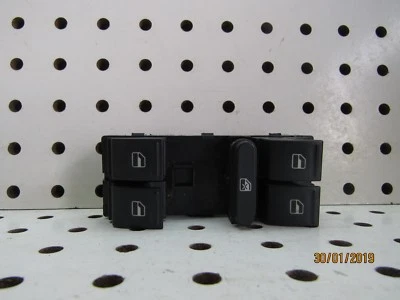 Interruptor de ventana eléctrica izquierda Volkswagen Jetta 2006 2007 2008 2009 2010 2011 2012 Foto 1 de 2
