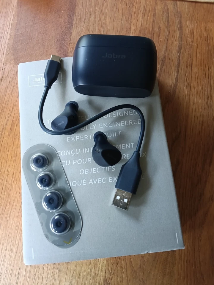 Jabra Elite 4Active  Earbuds Headphones navy - Bild 1 von 1