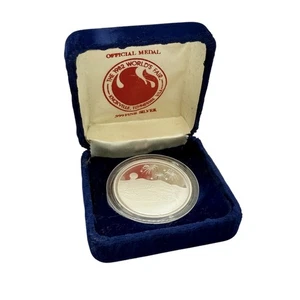 1982 99,9% Silber Medaille Weltausstellung Knoxville Tennessee in Box - Bild 1 von 4