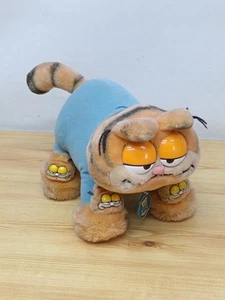 Juguete de peluche vintage de los años 80 Dakin Garfield en zapatillas - Imagen 1 de 6