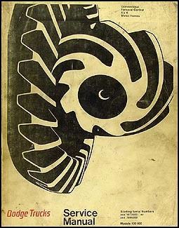 Dodge 100-800 1969-1970 camioneta pickup manual de servicio original libro de taller de reparación Foto 1 de 2