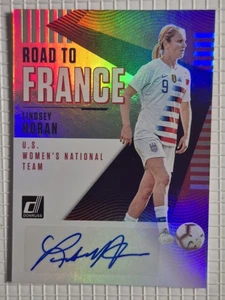 Panini 18-19 Donruss Soccer Road To France USA Lindsey Horan Auto Autograph  - Picture 1 of 2