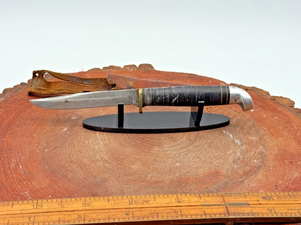 Rare Vintage Western Cutlery 628 Small Bird/Trout Knife Stagalon Handle--2515.25 - Image 1 of 4