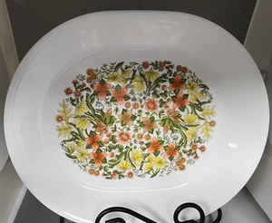 VTG Corelle Corning Ware Indian Summer Oval Serving Platter  12" x 10"  Discont - Picture 1 of 3