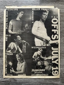 Dead Kennedys Punk Flyer FIRST SHOW The Offs Mabuhay Black Flag PUNK 1978 - Picture 1 of 2