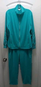 Chicos 2-teiliges türkisfarbenes Jacke & Hose Outfit Gr. 1 (M) verzierte Ärmel Neema - Bild 1 von 9