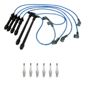 NGK Wire Set & 6 V-Power SparkPlugs Kit for Mercury Villager Nissan Quest 3.3 V6 - Picture 1 of 1