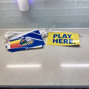 NEW YORK NY LOTTERY Play Here Banner Advertising Sign Logo 40 Feet Long - Picture 1 of 5