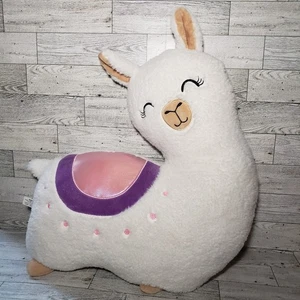 Alpaca Llama Stuffed Animal Plush Pillow Toy Decorative Cushion Hobby Lobby EUC - Picture 1 of 4