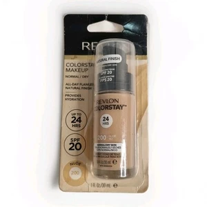 Revlon ColorStay Foundation Makeup Normal/Dry Skin 200 Nude New In Packet - Picture 1 of 2