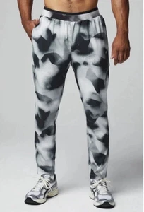 Fabletics Fundamental Pants Mineral Grey Meltdown Pockets Drawstring Size Medium - Picture 1 of 9