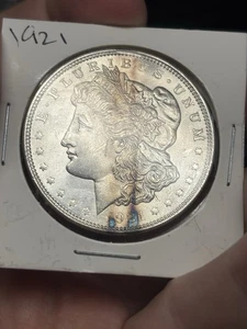 1921 P Morgan Dollar $1 Choice BU / MS Uncirculated Clean Cheek Toned - Picture 1 of 2