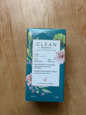 Clean Reserve Amber Cashmere 3,4 fl oz (100 ml) Eau de Parfum Spray SELLADO Foto 1 de 4