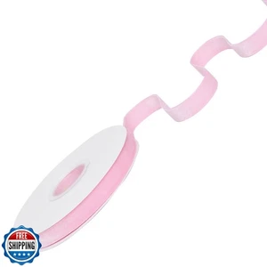 Ribest Pink Velvet Ribbon 5/8 Inch Continuous 10 Yards Christmas  - Picture 1 of 4