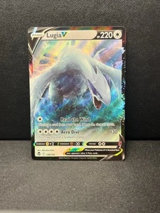 Pokémon Lugia V SWSH12 Tempesta Argento 138/195 Full Art Raro Holo NM - Foto 1 di 2