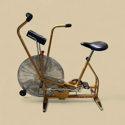 Vintage Low Miles GOLD SCHWINN AIRDYNE Dual Action EXCERCISE BIKE - Image 1 of 4