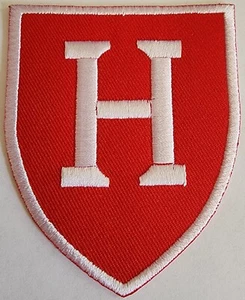 Harvard Crimson NCAA College Embroidered iron on patches 2 1/2 x 3 - Picture 1 of 1