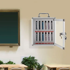 Armario de almacenamiento para teléfonos celulares transparente bolsillo gráfico almacenamiento armario 12 ranuras NUEVO - Imagen 1 de 18