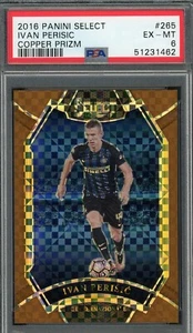 Tarjeta Ivan Perisic 2016 Panini Select Copper Prizm #265 PSA 6/49 - Imagen 1 de 2
