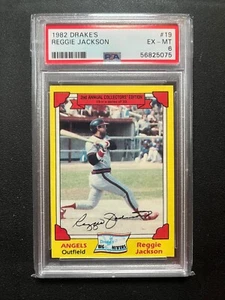 1982 Drake's Reggie Jackson PSA 6 - Bild 1 von 2
