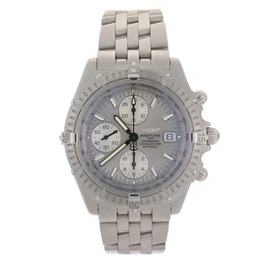 Breitling Crosswind A13355 Silver Dial 43mm Automatic Men's Watch w/B&P - Picture 1 of 16