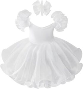 Jenniferwu Baby Girl Dress Princess Wedding Party Handmade Pageant Dress 9-12M