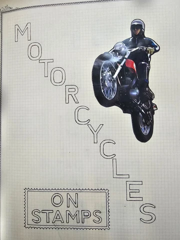 World Motorcycle Stamp Collection 500+ MNH Stamps in Album Cover