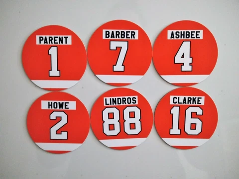 Philadelphia Flyers Fridge Magnets - Select players - Retired Jersey Numbers Cover