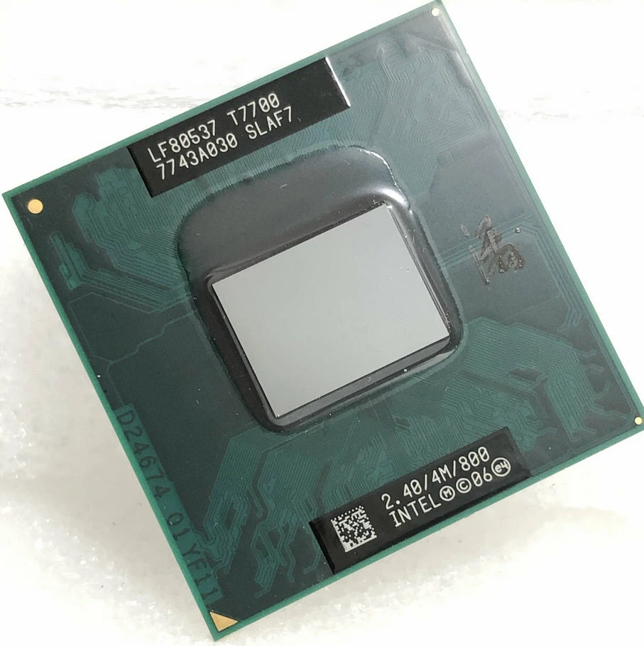 Processore CPU dual-core Intel Core 2 Duo T7700 SLAF7 SLA43 800 MHZ 2,4/GHz 4 MB - Immagine 1 di 4