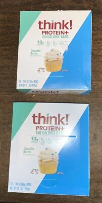2 Think Protein+ 150 Calorie Bars Cupcake Batter, 10 Bars, 1.41 oz (40 g) Each - Image 1 of 4