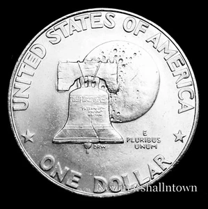 1975 (1776 - 1976) P Eisenhower "Ike" Dollar ~ Tipo 1 No circulado desde el rollo - Imagen 1 de 2
