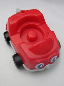 Fisher Price Little People Red Car Vehicle Garage W/ Eyes & Trailer Hitch - Picture 1 of 4