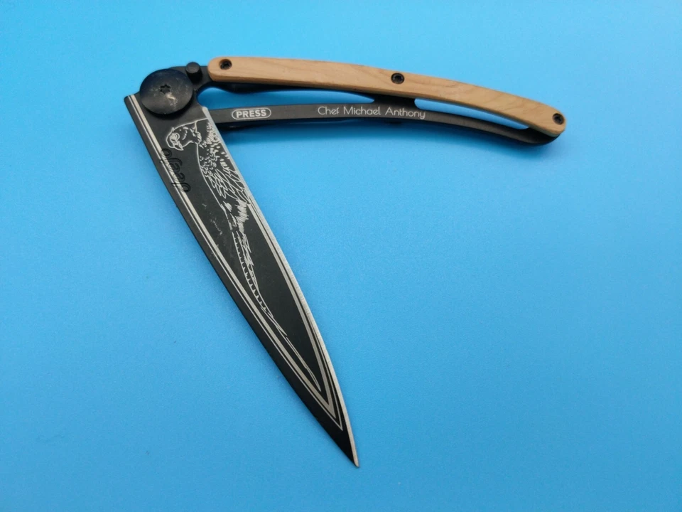 Deejo - Deejo 37G Wood & Black Chef Michael Anthony - Knife - Image 1 of 4