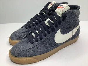 Nike Blazer Mid Suede Vintage Gray White Gum Shoes Size 7.5 Womens 518171-017 - Picture 1 of 10
