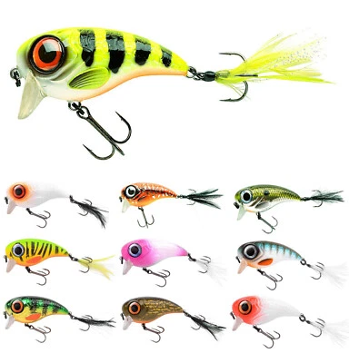 Spro Fat Iris 60 80 Crankbait Flachläufer Hecht Wobbler Köder - Bild 1 von 3