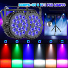 2Pcs 200W LED Par Can Light Stage Lighting RGBWA UV DMX w/ Stand Party Disco DJ