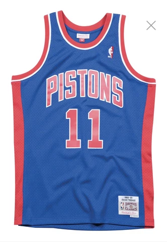 Mitchell & Ness Swingman Jersey Detroit Pistons Road 1988-89 Isiah Thomas Men 4X Cover